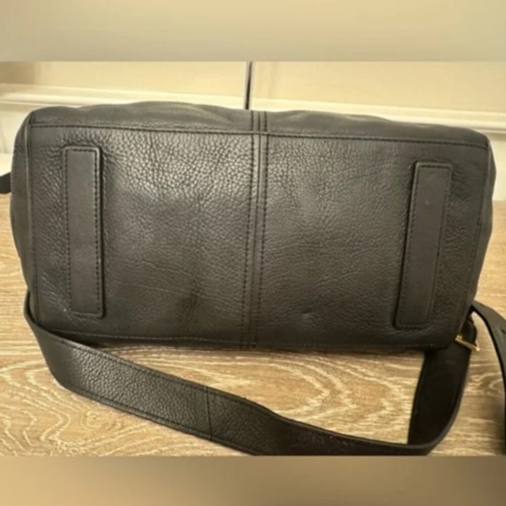 Cole Haan Black Leather Bag, Crossbody Strap - Picture 7 of 12
